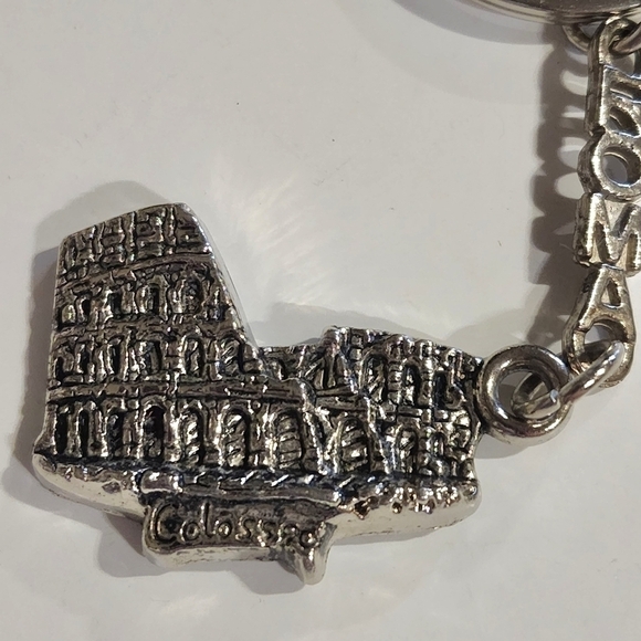 VTG Keychain Keyring Key FOB Roma Rome Italy Coliseum - Picture 3 of 5